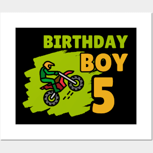 Birthday boy T-shirt for 5th Birthday Posters and Art